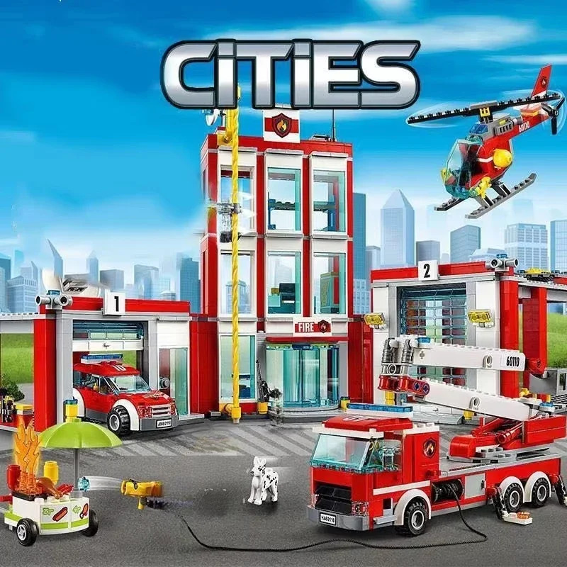 City Fire Station Helicopter T - огляд і ціна Lego Set City