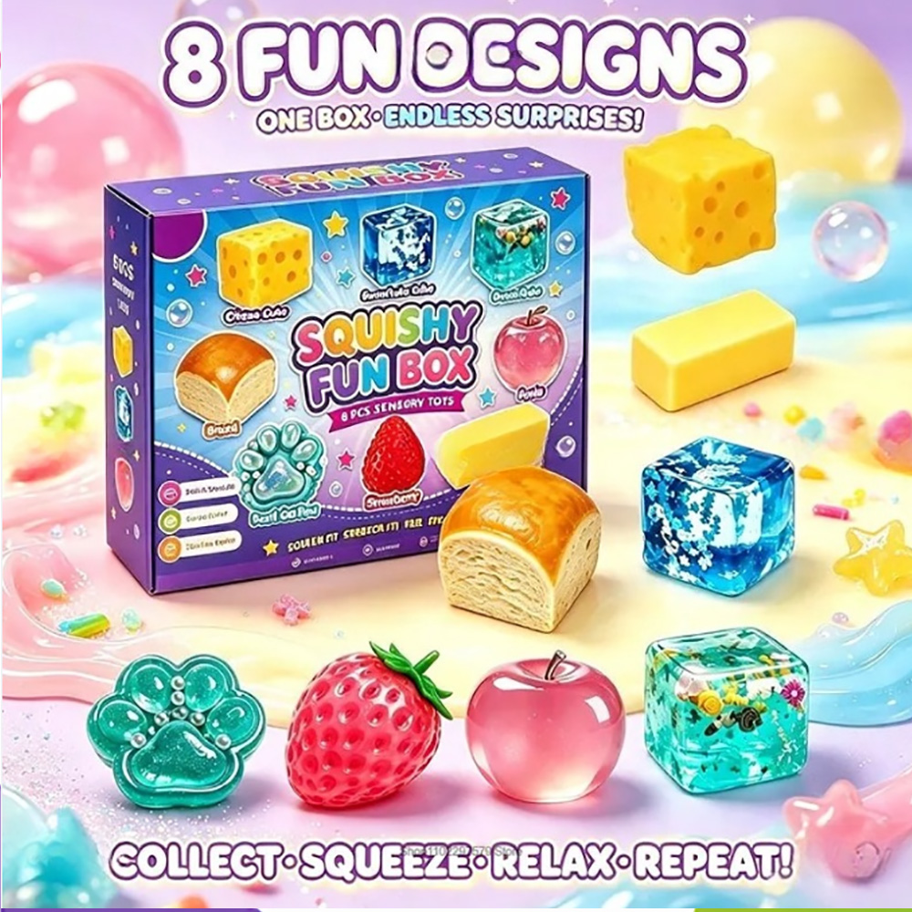 Needoh 8Pcs Mystery Squishies  - огляд і ціна Mystery Box Blind Bag